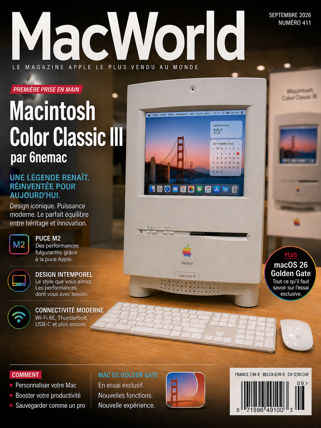 Couverture MacWorld mettant en avant le Color Classic III par 6nemac